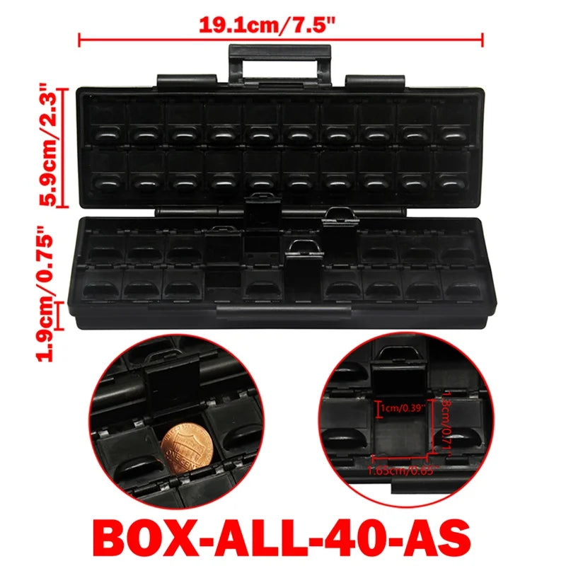 AideTek ESD Safe SMD Storage IC Box Bins Anti-statics SMT Organizer Transistor Electronics Storage Cases & Organizers BOXALLAS
