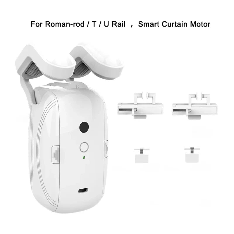 Tuya Zigbee T U I Track Roman Rod Curtain Motor Smart Life Automatic Curtain Robot APP Voice Control Alexa Google Home Alice