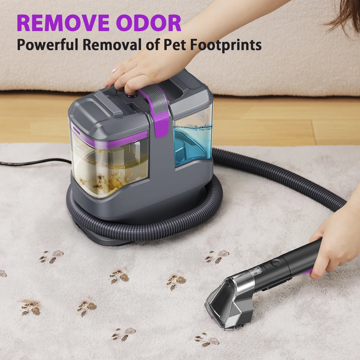 YISORA C9/C9S Portable Carpet & Upholstery Cleaner Machine, 15Kpa 13.5ft Corded Spot Cleaner for Carpet, Sofa, Car Seat