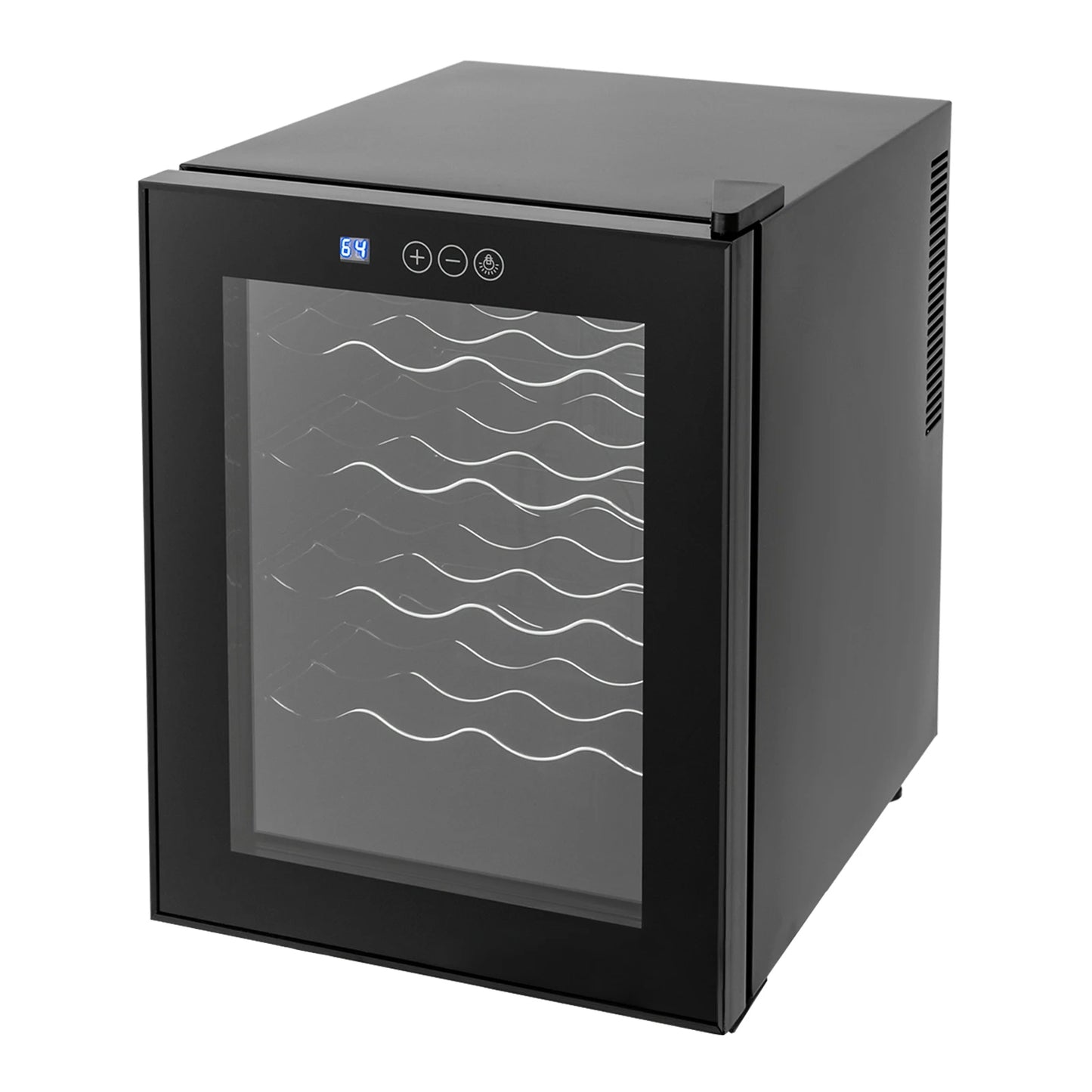 20 Bottles Wine Fridge 4 Shelf Drinks Fridge Digital Display 53.6-64.4°f Brandy Wine Refrigerator Beverage Cooler