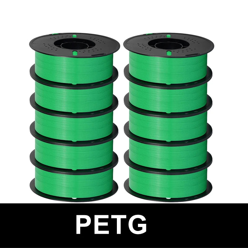 KINGROON 10KG(22LBS) PLA PETG HS-PLA HS-PETG Filament 1.75mm High Speed 3D Printer Material Matte PLA 1kg*10 Roll Mix Color