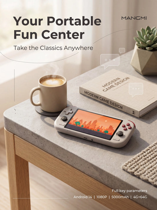 MangMi Air X Game Console 5.5-inch Android System 1080P IPS Touchscreen 5000mAh Battery Hall Effect Joystick Trigger Buttons P