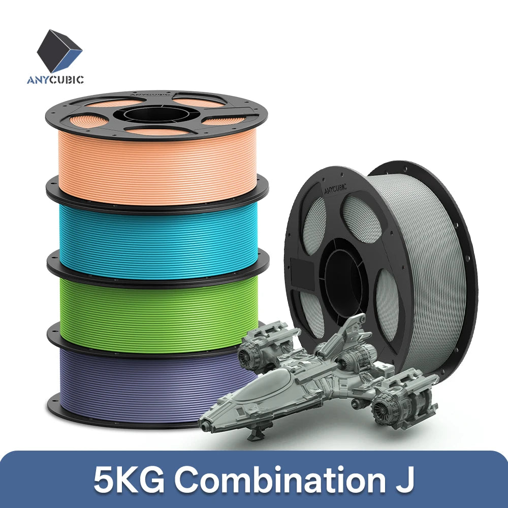 ANYCUBIC 5KG PLA Filament For FDM 3D Printer 1.75mm Eco-friendly 3D Printing Material Failment For Kobra S1C K3C