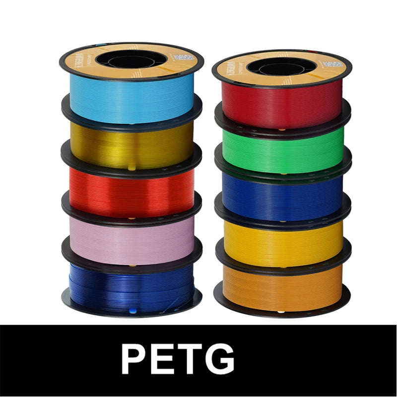 KINGROON 10KG(22LBS) PLA PETG HS-PLA HS-PETG Filament 1.75mm High Speed 3D Printer Material Matte PLA 1kg*10 Roll Mix Color