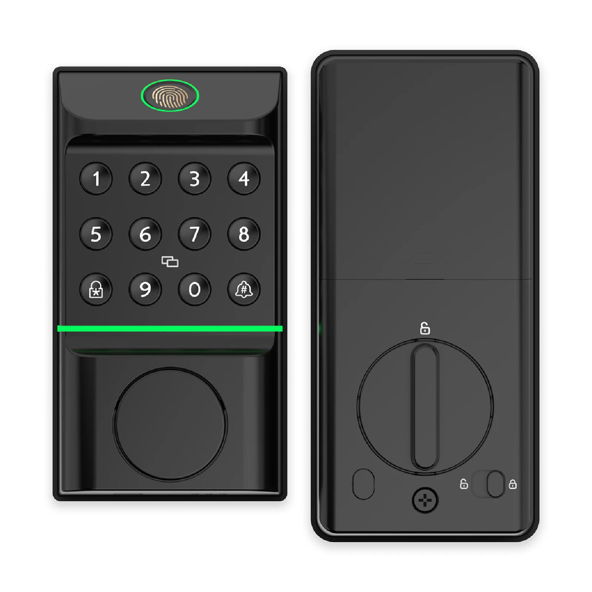 Viladepot Smart Lock Keyless Entry Door Lock Fingerprint Passcode APP Control Card Electronic Keypad Deadbolt Lock