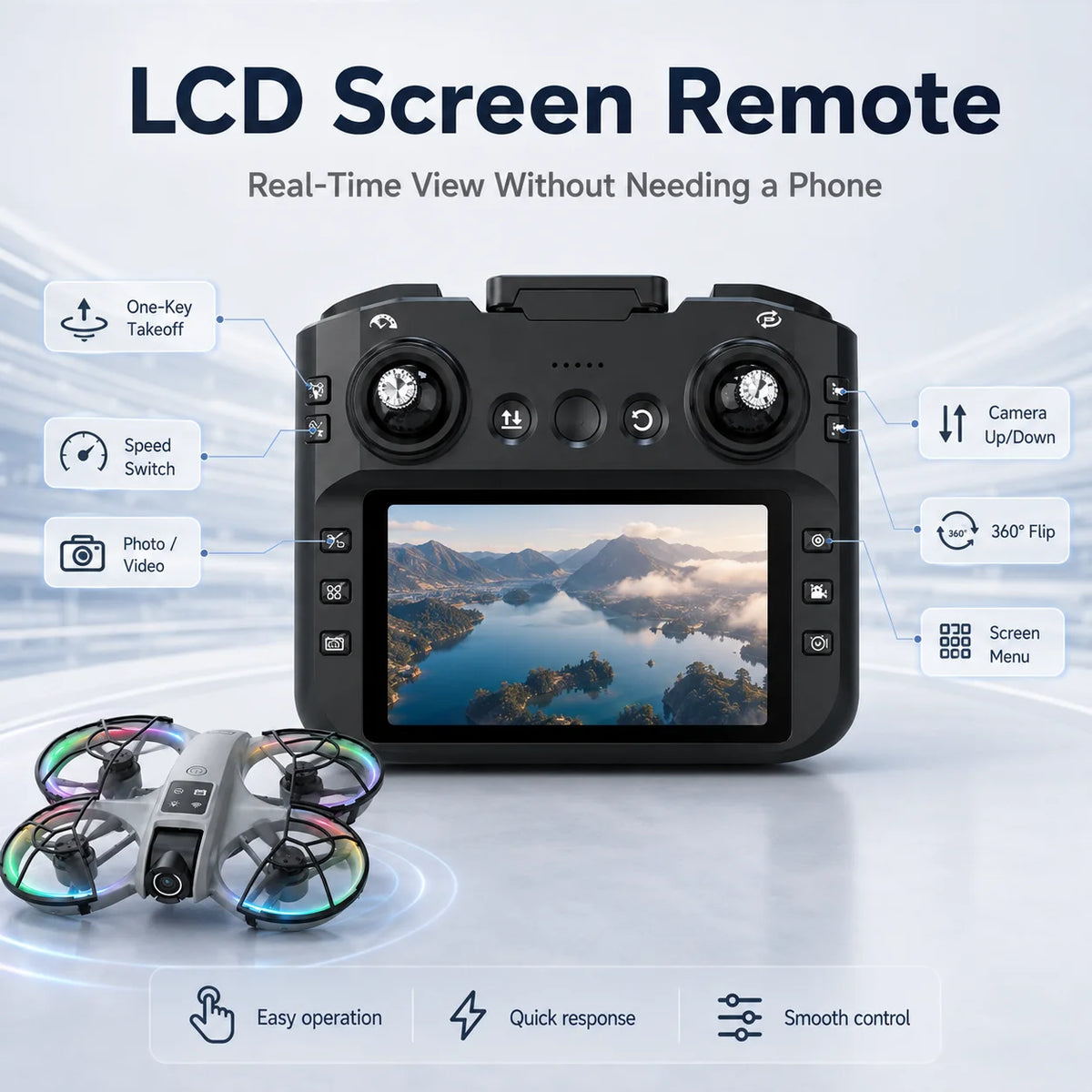Aerial Photography Drone 120° Wide Angle Intelligent Anti Shake High Color Reproduction Gesture Shooting Trajectory Flight APP Control Quadcopter