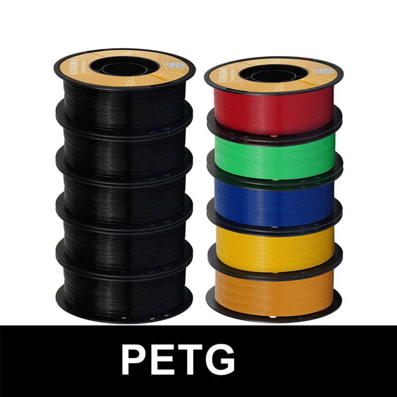 KINGROON 10KG(22LBS) PLA PETG HS-PLA HS-PETG Filament 1.75mm High Speed 3D Printer Material Matte PLA 1kg*10 Roll Mix Color