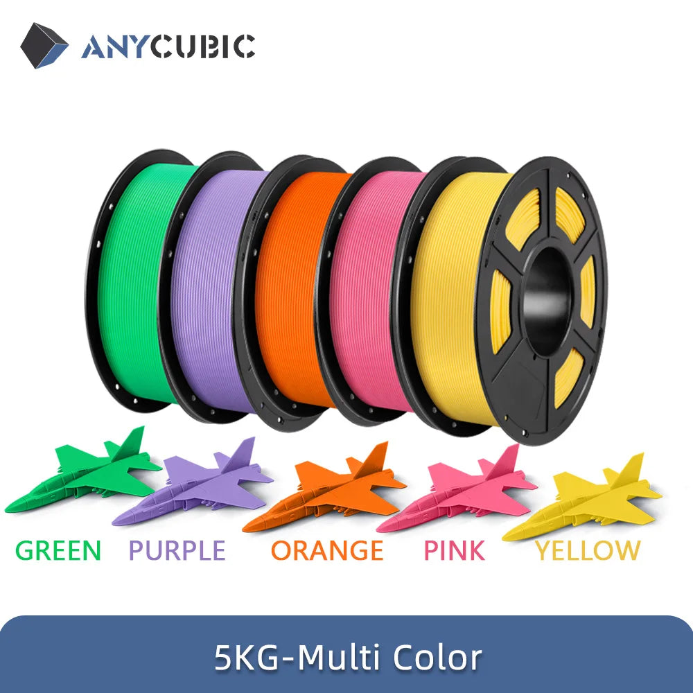 ANYCUBIC 5KG PLA Filament For FDM 3D Printer 1.75mm Eco-friendly 3D Printing Material Failment For Kobra S1C K3C
