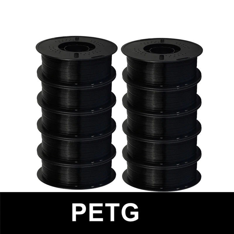 KINGROON 10KG(22LBS) PLA PETG HS-PLA HS-PETG Filament 1.75mm High Speed 3D Printer Material Matte PLA 1kg*10 Roll Mix Color