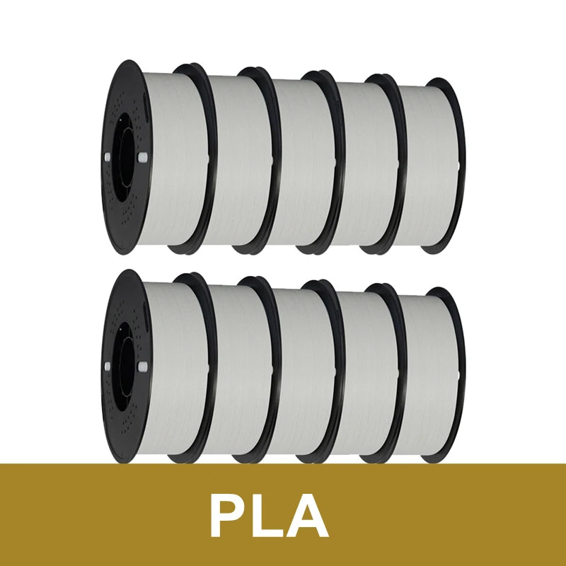 KINGROON 10KG(22LBS) PLA PETG HS-PLA HS-PETG Filament 1.75mm High Speed 3D Printer Material Matte PLA 1kg*10 Roll Mix Color