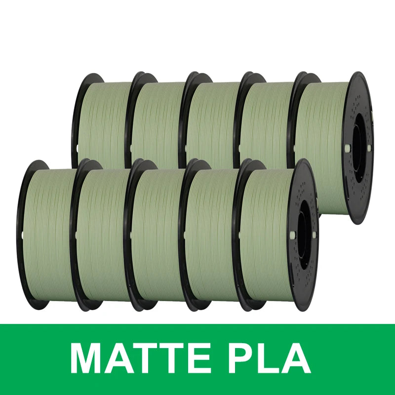 KINGROON 10KG(22LBS) PLA PETG HS-PLA HS-PETG Filament 1.75mm High Speed 3D Printer Material Matte PLA 1kg*10 Roll Mix Color