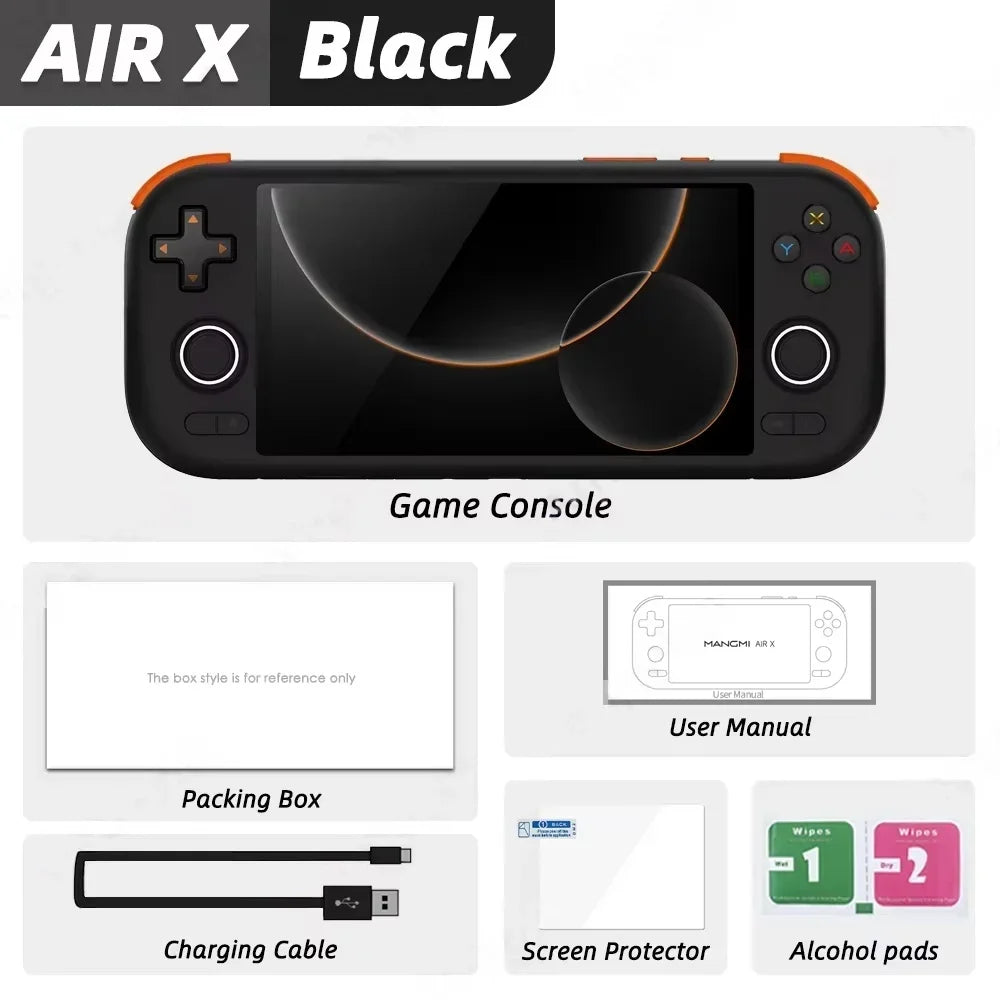 MANGMI AIR X Handheld Game Console Snapdragon 662 With 5000mAh Battery 5.5-inch Screen RGB Hall Joystick Retro Game Console Gift