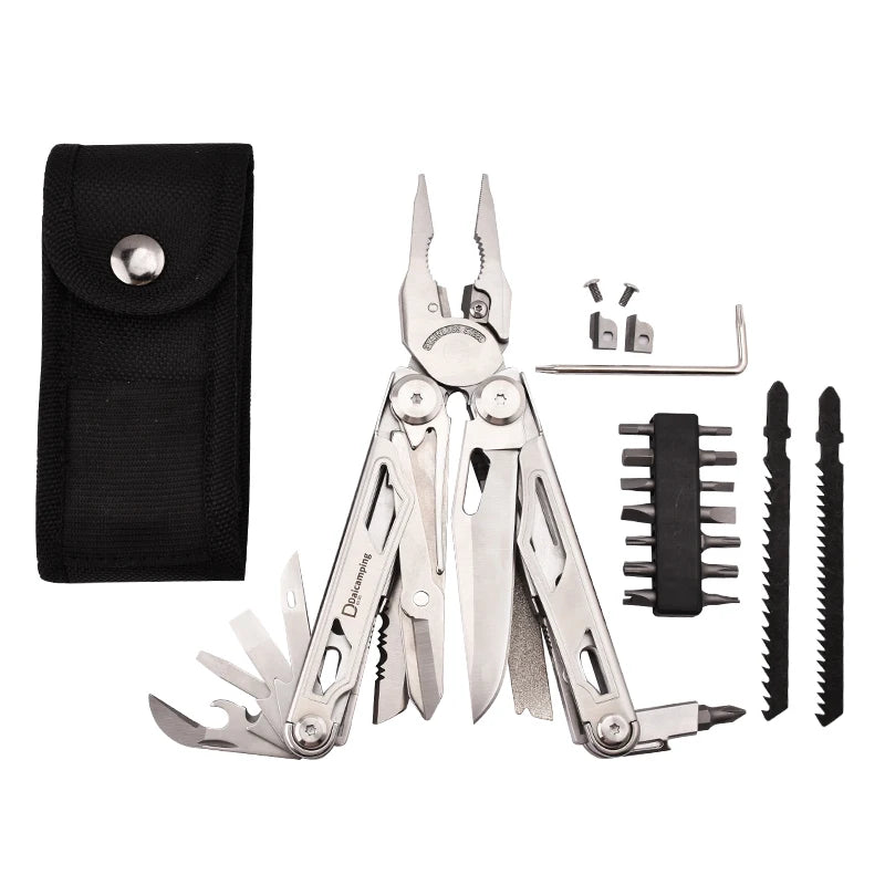 Daicamping DL1B Extra Cutter Scissors Saw Clamp Multi Tools / Clip Pliers Multifunctional Foldable EDC Folding Knife Multitools