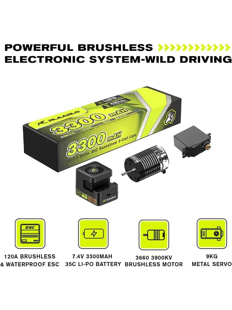 1/10 AK-787 Large Brushless High Speed RC Cars for Adults Fast 120 MPH,Hobby Remote Control Car with Carbon Fiber Chassis