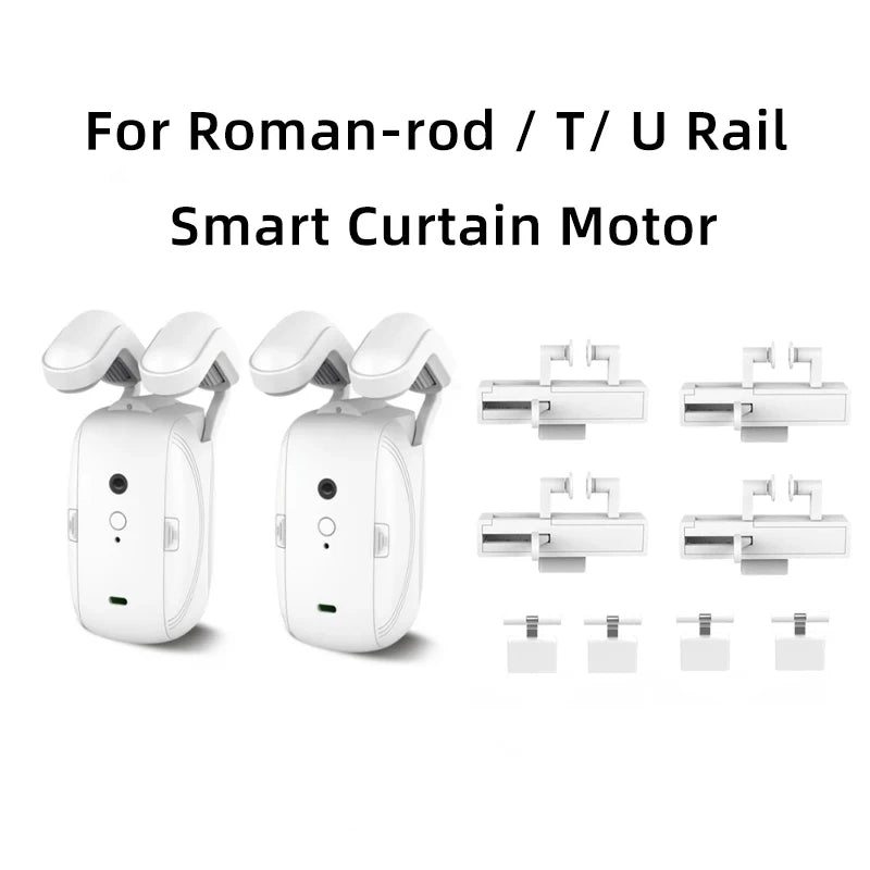 Tuya Zigbee T U I Track Roman Rod Curtain Motor Smart Life Automatic Curtain Robot APP Voice Control Alexa Google Home Alice