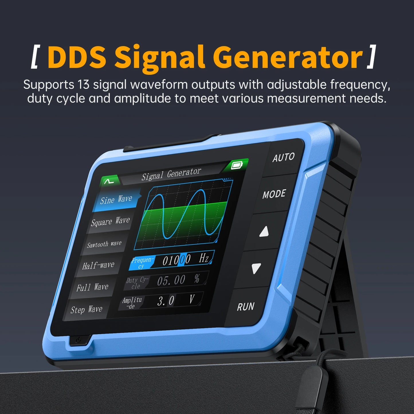 FNIRSI DSO510 New 10MHz Handheld Digital Oscilloscope 2 in 1 Signal Generator 48MS/s Sampling Rate Electronics Reparie Tools