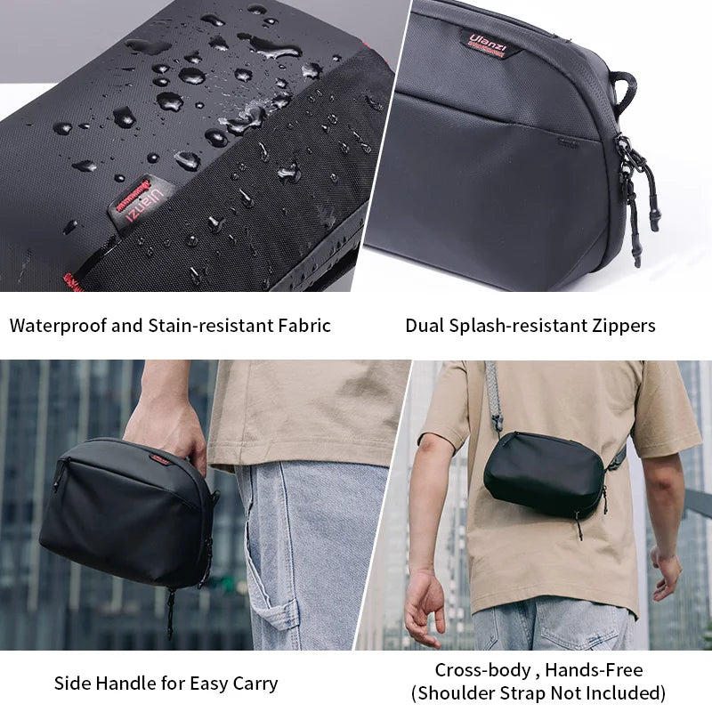 Ulanzi Traker Tech Pouch Waterproof Photography Storage Carry Pouch Small Electronics Organizer Bag for SD Card Camera Battery