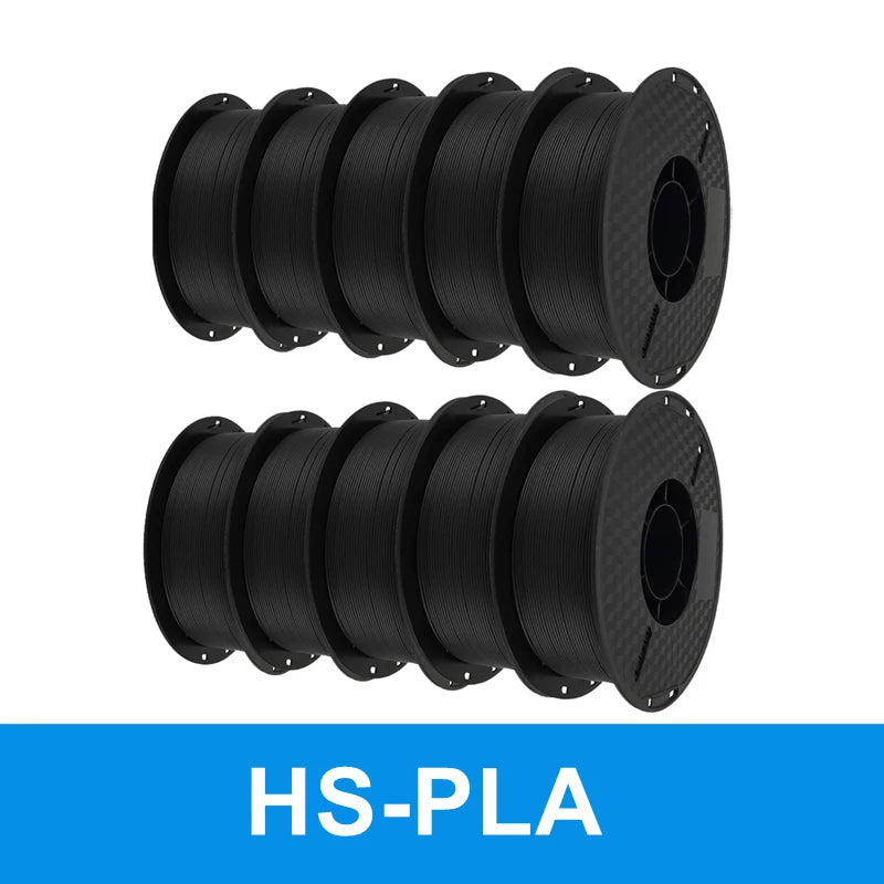 KINGROON 10KG(22LBS) PLA PETG HS-PLA HS-PETG Filament 1.75mm High Speed 3D Printer Material Matte PLA 1kg*10 Roll Mix Color