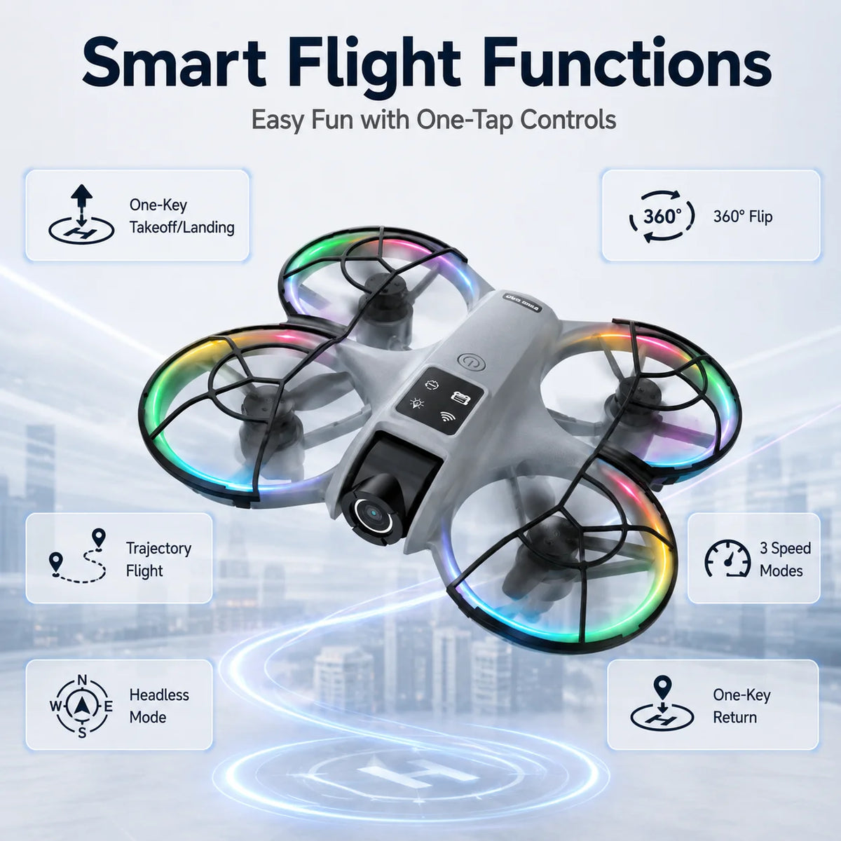 Aerial Photography Drone 120° Wide Angle Intelligent Anti Shake High Color Reproduction Gesture Shooting Trajectory Flight APP Control Quadcopter