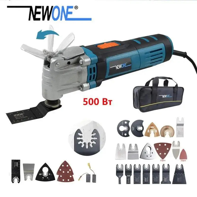 500W Quick Release/Change Oscillating Tool Multifunctional Electric Trimmer Repair Saw DIY Home Improvement Tool Renovator