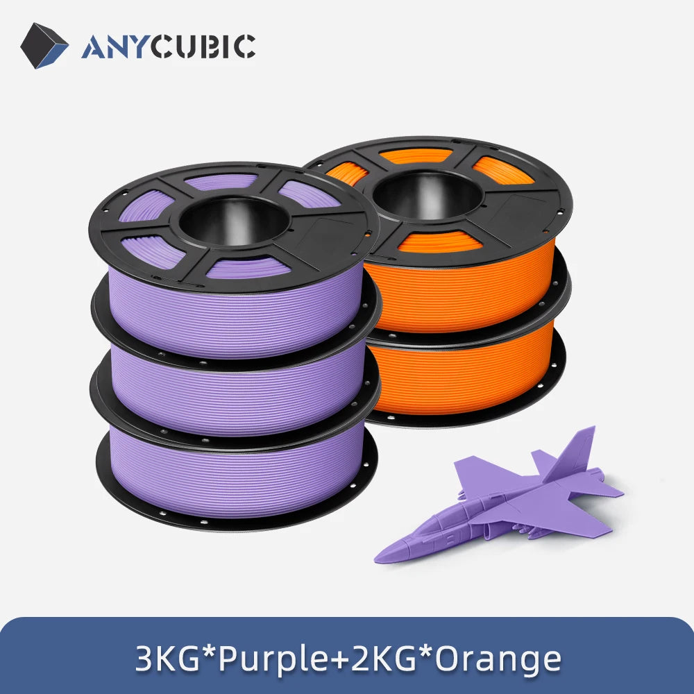 ANYCUBIC 5KG PLA Filament For FDM 3D Printer 1.75mm Eco-friendly 3D Printing Material Failment For Kobra S1C K3C