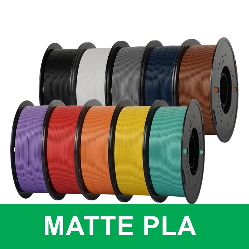 KINGROON 10KG(22LBS) PLA PETG HS-PLA HS-PETG Filament 1.75mm High Speed 3D Printer Material Matte PLA 1kg*10 Roll Mix Color