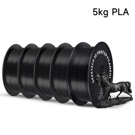 Geeetech 5Kg Standard PLA Filament 1.75mm 3D Printer Plastic Material, Accuracy 0.03mm, multiple colour, Fit Most FDM Printer