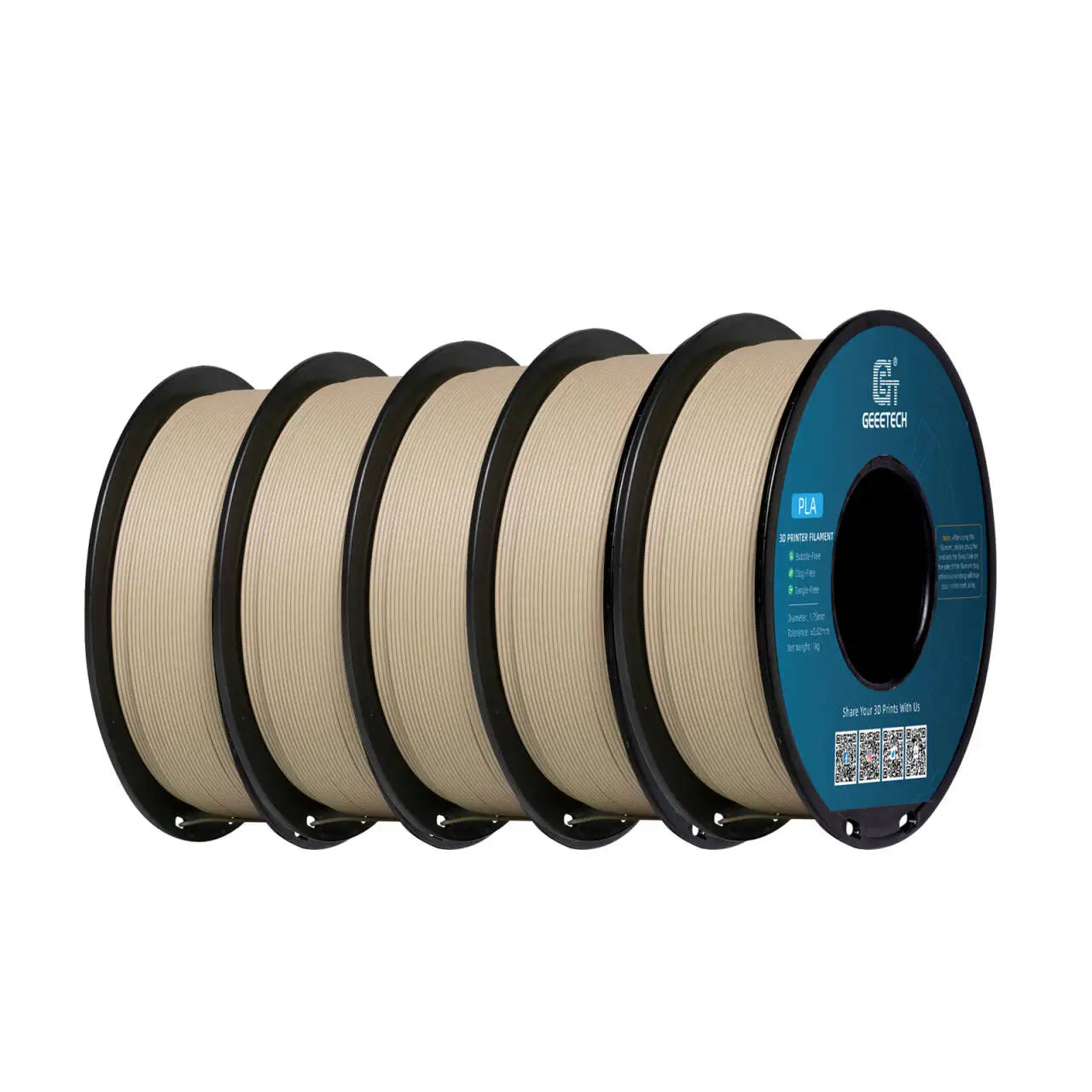 Geeetech 5Kg Standard PLA Filament 1.75mm 3D Printer Plastic Material, Accuracy 0.03mm, multiple colour, Fit Most FDM Printer