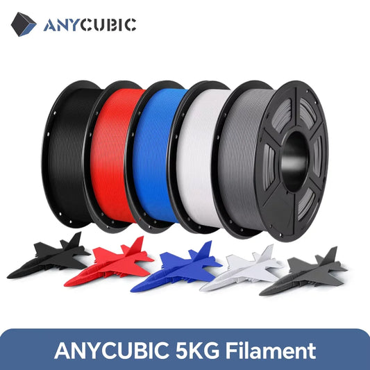 ANYCUBIC 5KG PLA Filament For FDM 3D Printer 1.75mm Eco-friendly 3D Printing Material Failment For Kobra S1C K3C