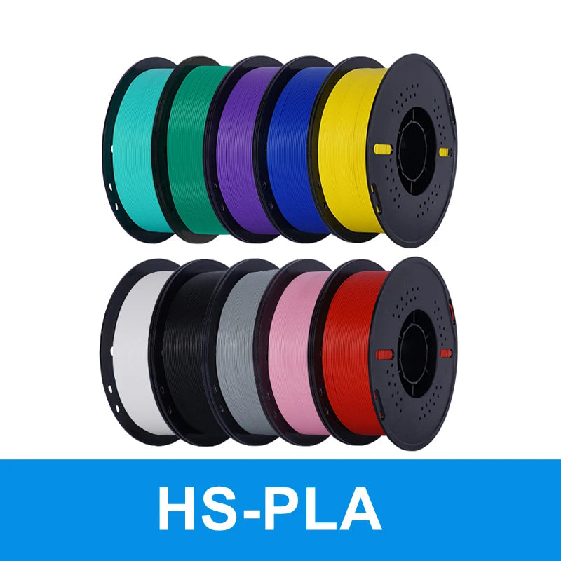 KINGROON 10KG(22LBS) PLA PETG HS-PLA HS-PETG Filament 1.75mm High Speed 3D Printer Material Matte PLA 1kg*10 Roll Mix Color