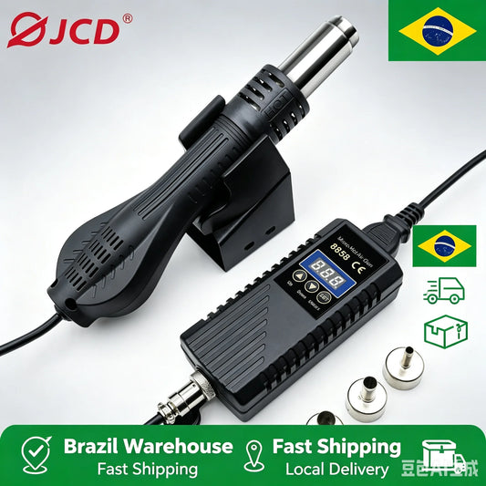 JCD 8858 Micro Rework Soldering Station Hot Air Gun LCD Digital Hair Dryer 220V 750W Heat Gun for Welding And Repair