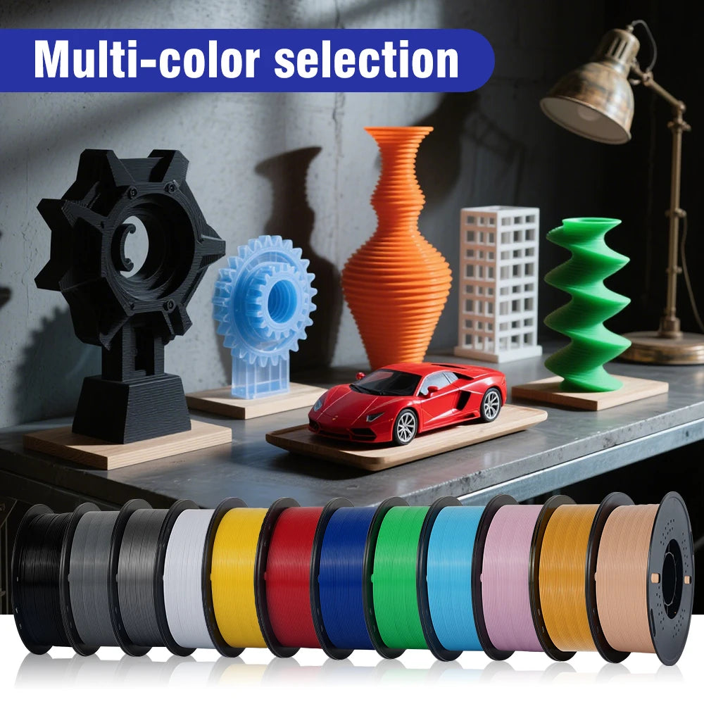 KINGROON PLA Filament 1.75mm 5/10KG pla Plastic For 3D Printer, Standard 1kg/roll 3D Printing Filaments Mix Color Local Shipping