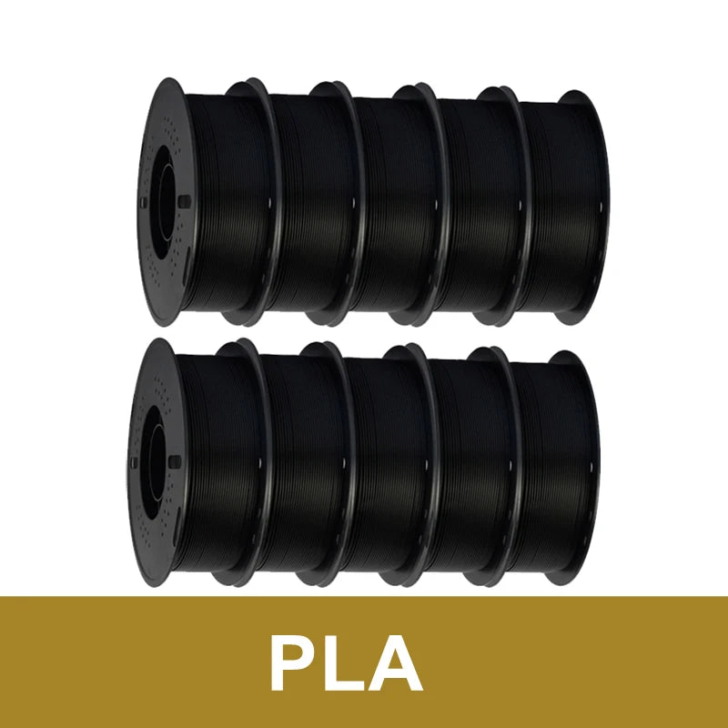 KINGROON 10KG(22LBS) PLA PETG HS-PLA HS-PETG Filament 1.75mm High Speed 3D Printer Material Matte PLA 1kg*10 Roll Mix Color