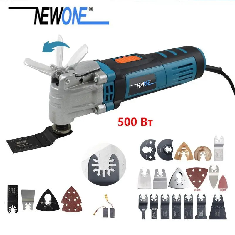 500W Quick Release/Change Oscillating Tool Multifunctional Electric Trimmer Repair Saw DIY Home Improvement Tool Renovator