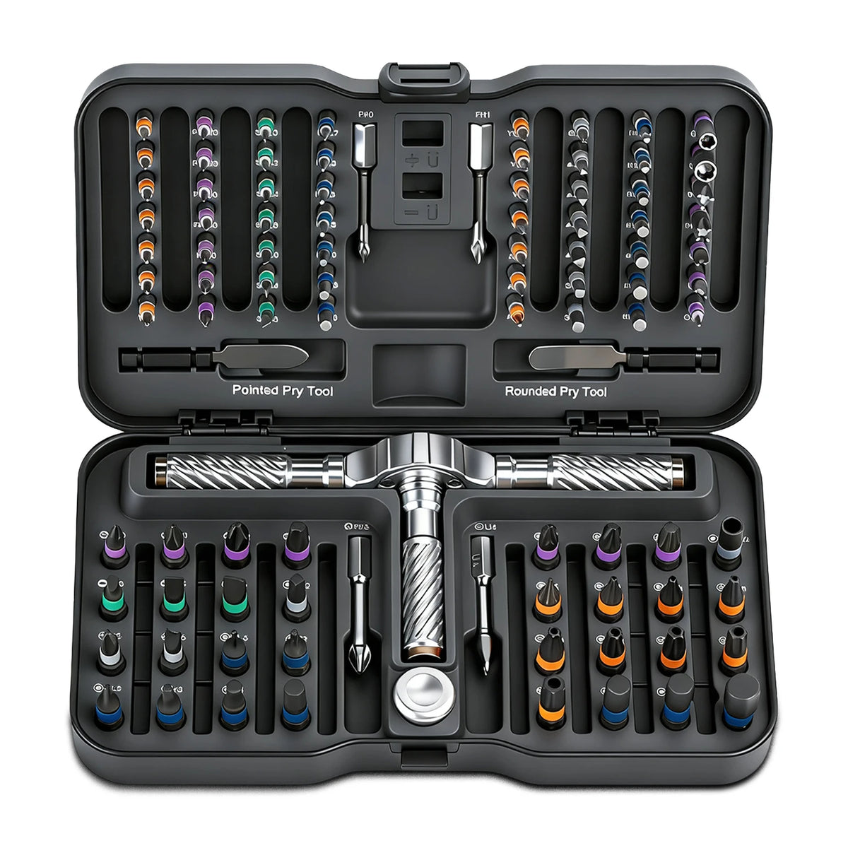 VMAN 100in1 Multifunction Ratchet Screwdriver Set Multi Magnetic Bits Mini Repair Tool Kit Household Tool For PC & Desk Etc.