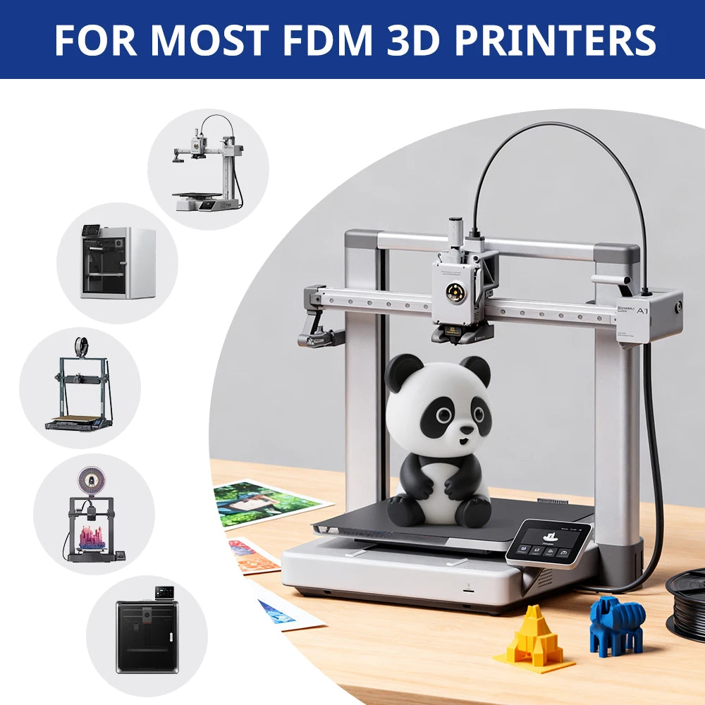 KINGROON 10KG(22LBS) PLA PETG HS-PLA HS-PETG Filament 1.75mm High Speed 3D Printer Material Matte PLA 1kg*10 Roll Mix Color