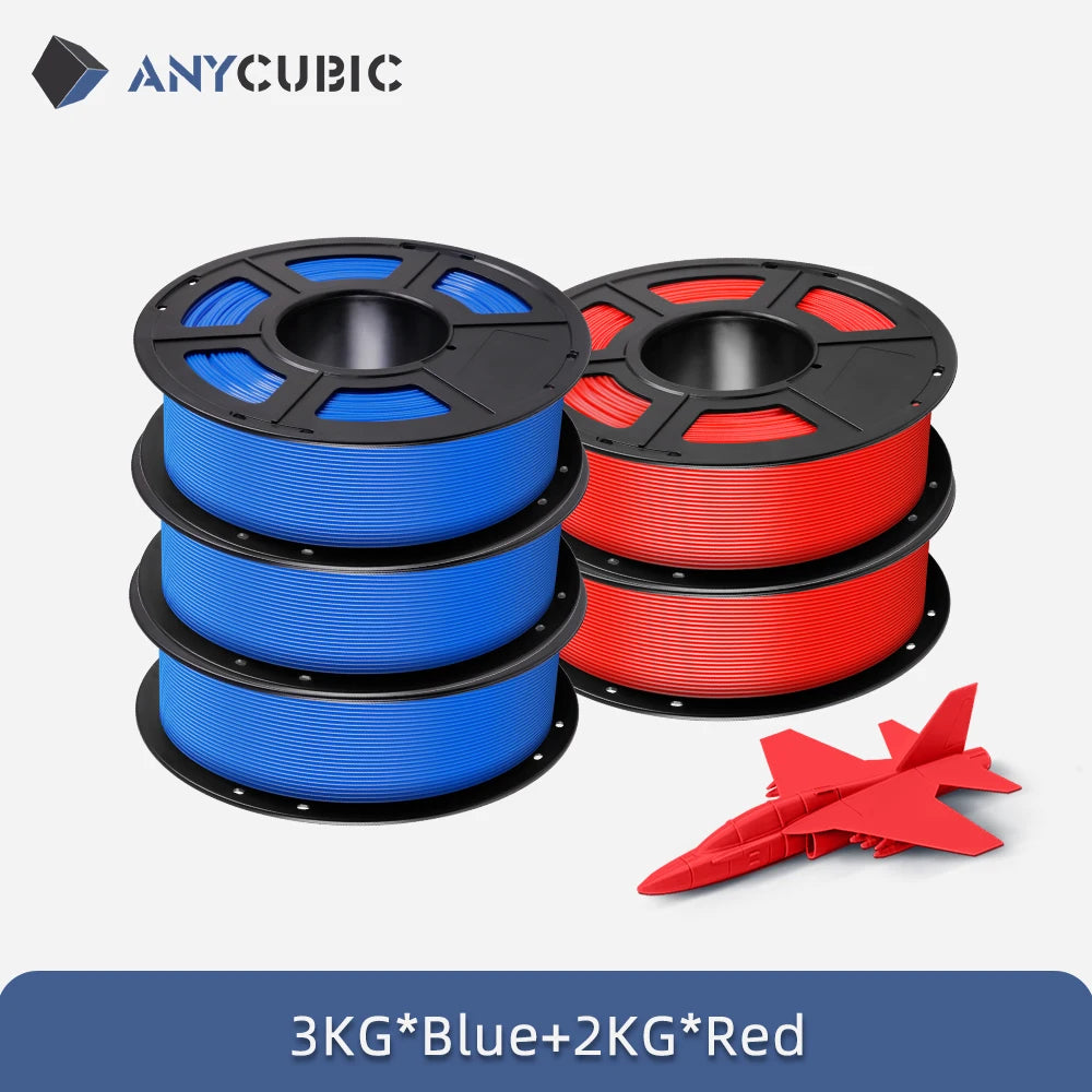 ANYCUBIC 5KG PLA Filament For FDM 3D Printer 1.75mm Eco-friendly 3D Printing Material Failment For Kobra S1C K3C