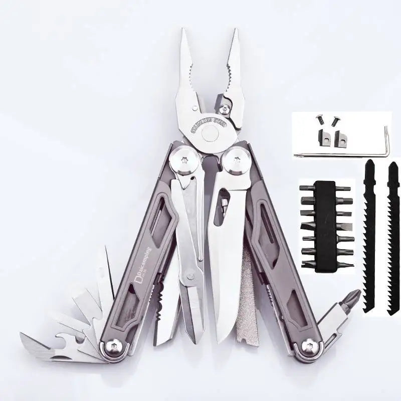 Daicamping DL1B Extra Cutter Scissors Saw Clamp Multi Tools / Clip Pliers Multifunctional Foldable EDC Folding Knife Multitools