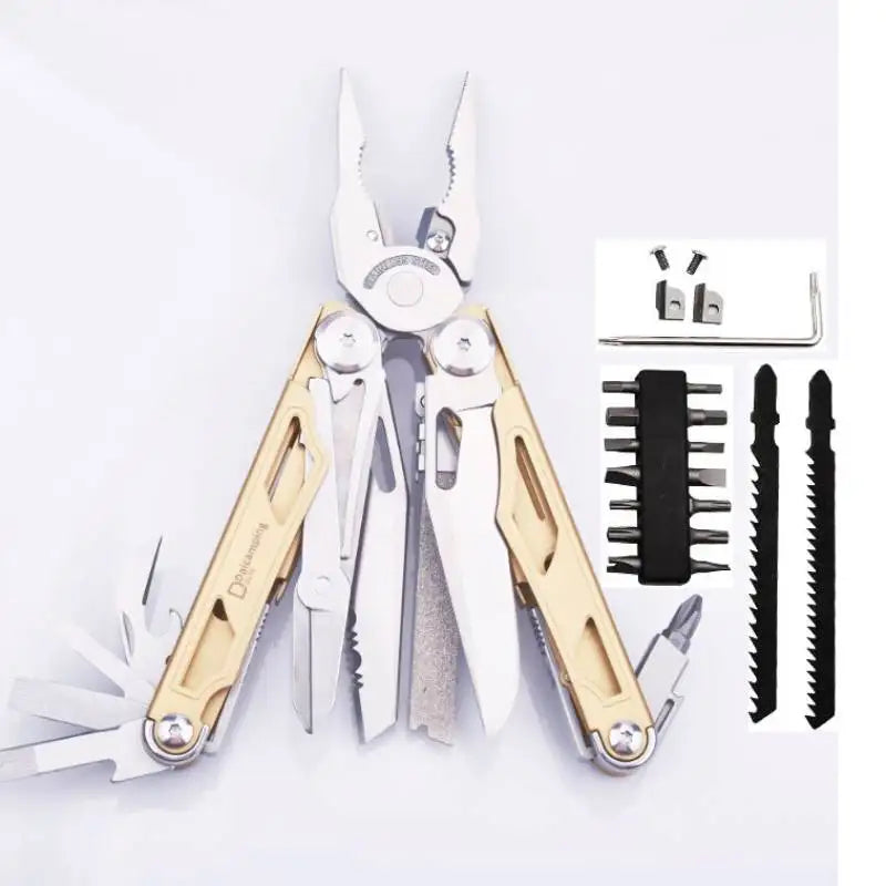Daicamping DL1B Extra Cutter Scissors Saw Clamp Multi Tools / Clip Pliers Multifunctional Foldable EDC Folding Knife Multitools