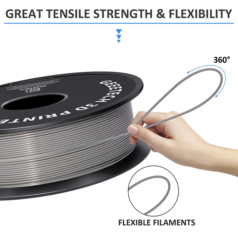 Geeetech 5Kg Standard PLA Filament 1.75mm 3D Printer Plastic Material, Accuracy 0.03mm, multiple colour, Fit Most FDM Printer