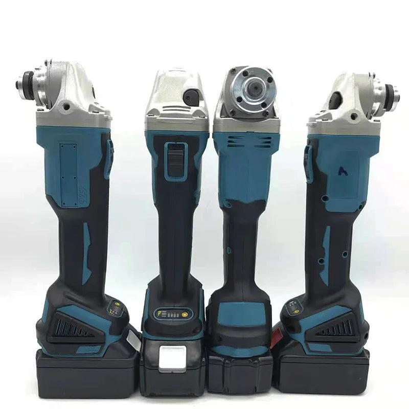 125MM Brushless Electric Angle Grinder Variable Speed M14 Cordless Grinder Cutting Machine Woodworking Power Tool for Makita 18V Battery Pin