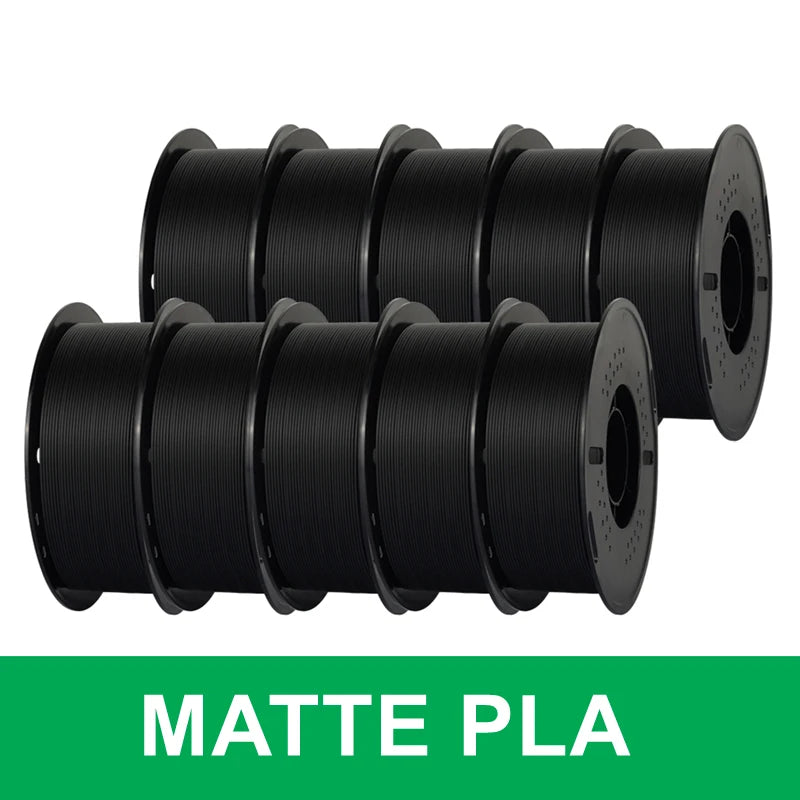 KINGROON 10KG(22LBS) PLA PETG HS-PLA HS-PETG Filament 1.75mm High Speed 3D Printer Material Matte PLA 1kg*10 Roll Mix Color