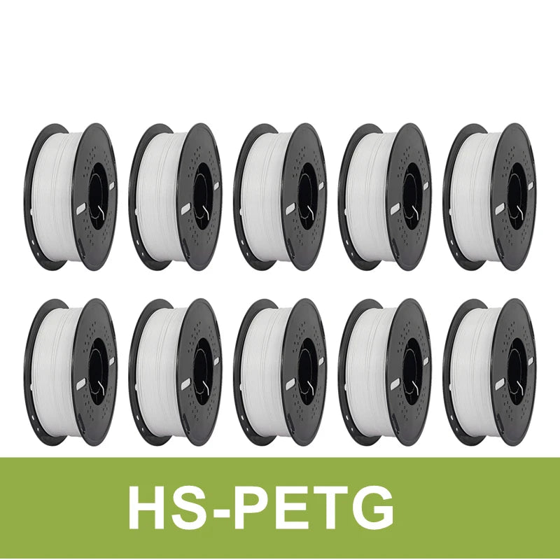 KINGROON 10KG(22LBS) PLA PETG HS-PLA HS-PETG Filament 1.75mm High Speed 3D Printer Material Matte PLA 1kg*10 Roll Mix Color