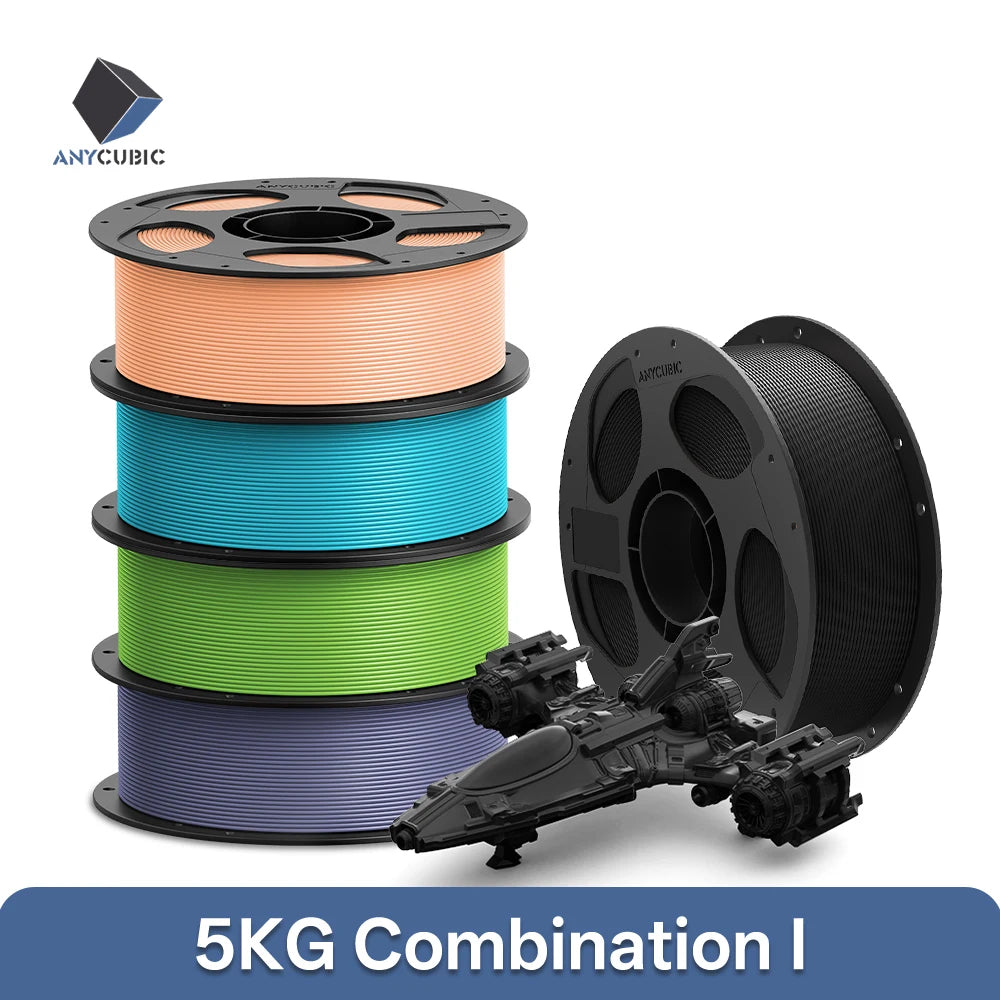 ANYCUBIC 5KG PLA Filament For FDM 3D Printer 1.75mm Eco-friendly 3D Printing Material Failment For Kobra S1C K3C
