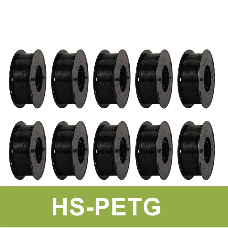 KINGROON 10KG(22LBS) PLA PETG HS-PLA HS-PETG Filament 1.75mm High Speed 3D Printer Material Matte PLA 1kg*10 Roll Mix Color